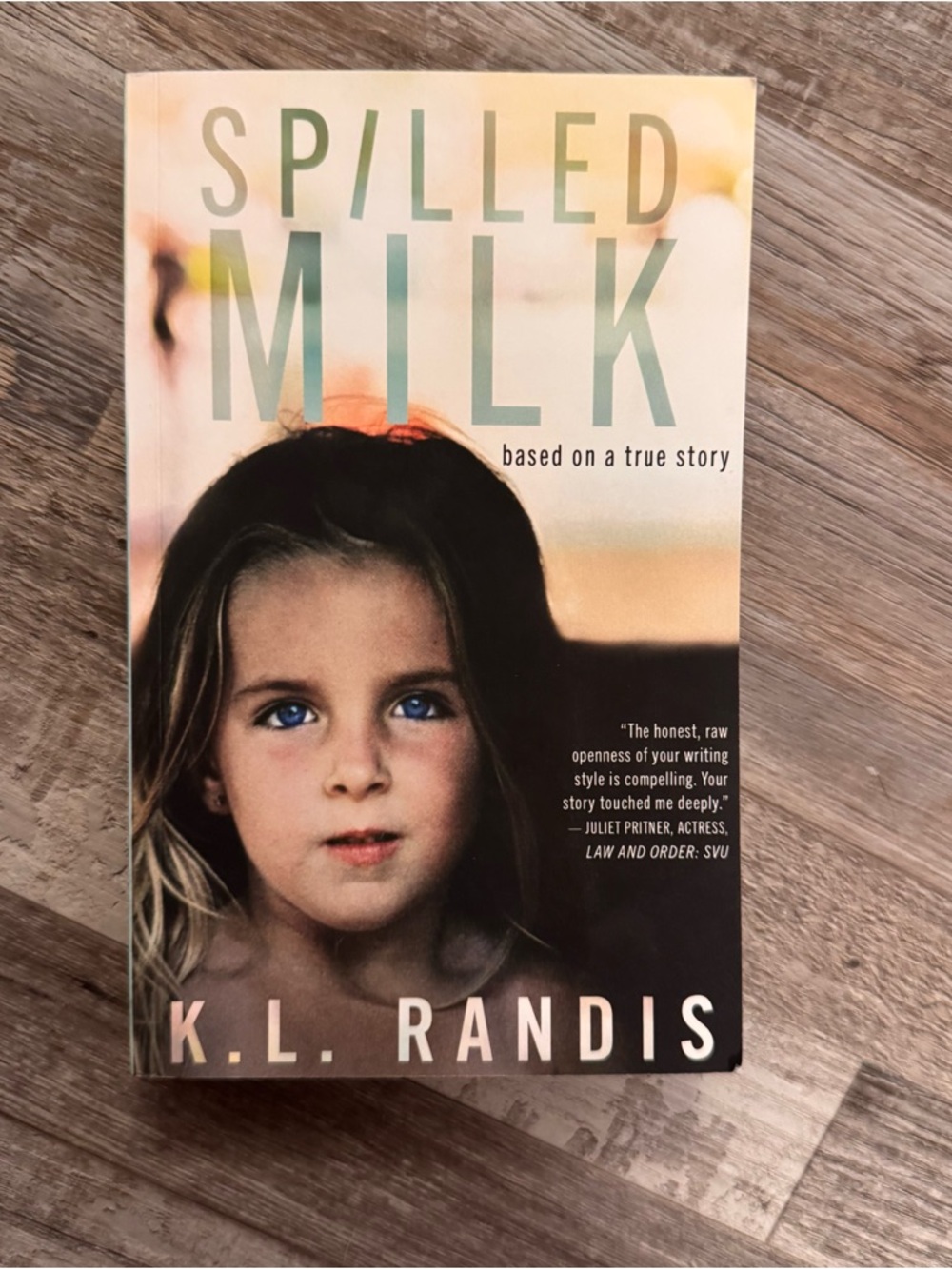 Spilled Milk by K.L. Randis. Autographed copy novel.